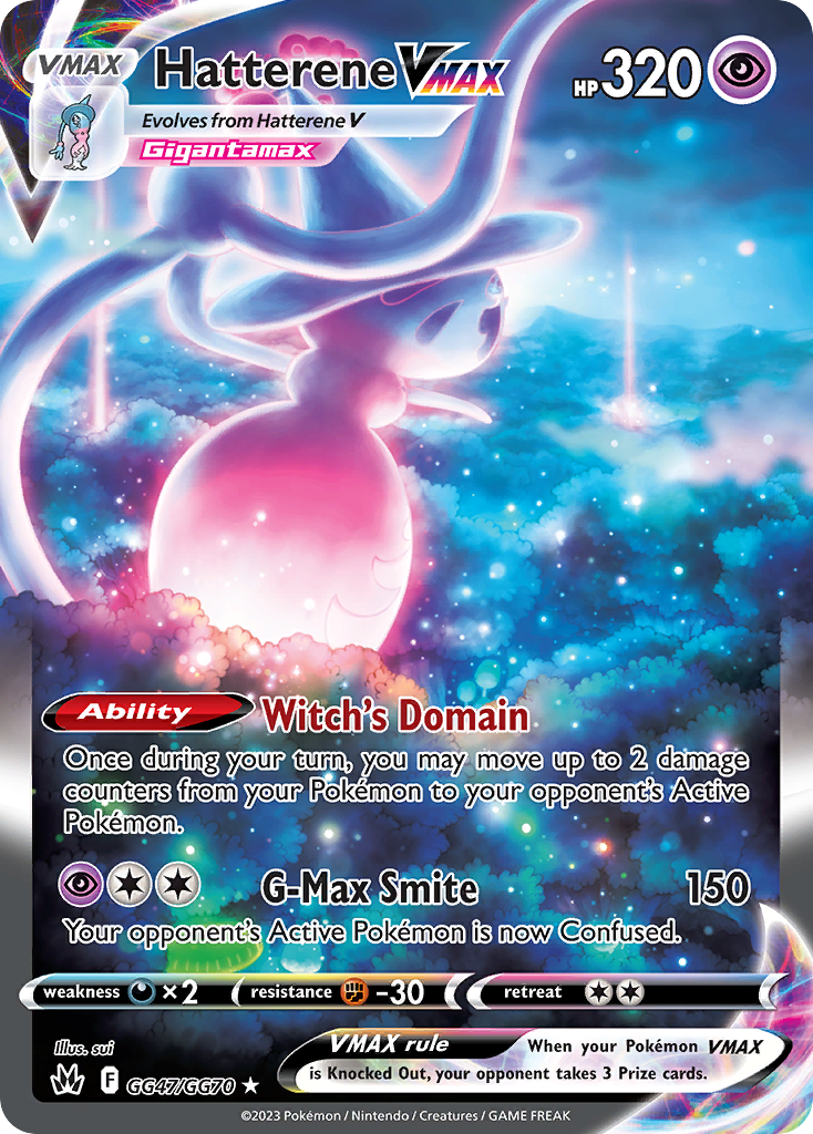 Hatterene VMAX GG47/GG70 - Crown Zenith - Near Mint Pokemon Card