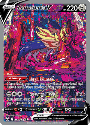 Zamazenta V GG54/GG70 - Crown Zenith - Near Mint Pokemon Card