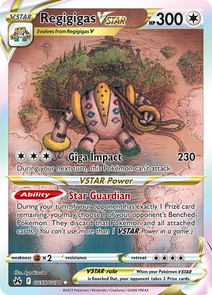 Regigigas VSTAR GG55/GG70 - Crown Zenith - Near Mint Pokemon Card