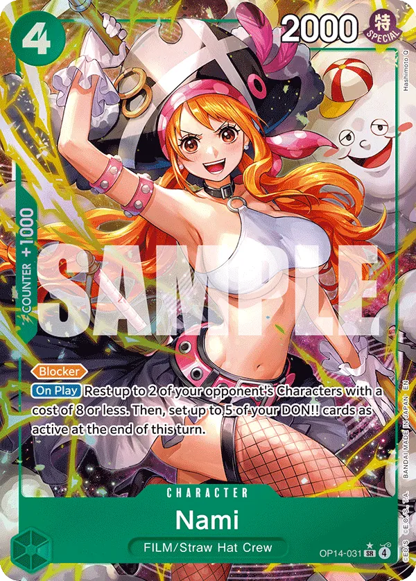 Nami OP14-031 AA - The Azure Sea's Seven - Near Mint One Piece Card
