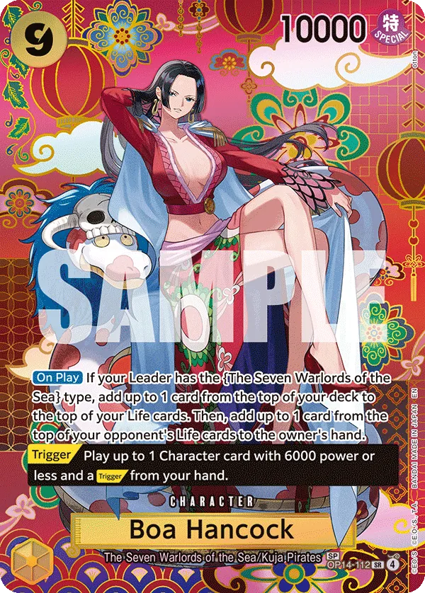 Boa Hancock OP14-112 SP - SP - The Azure Sea's Seven - Near Mint One Piece Card