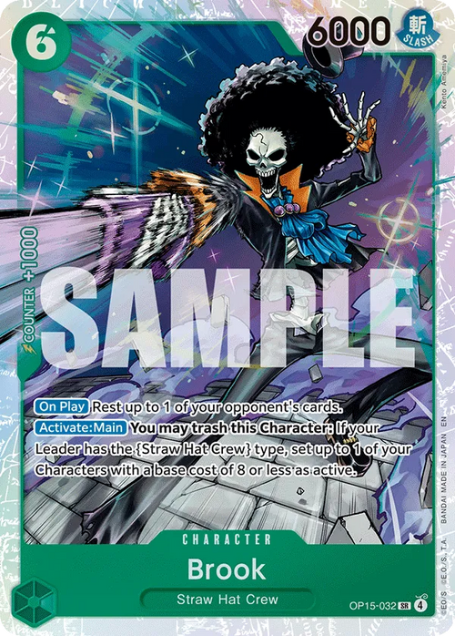 Brook OP15-032 - SR - Adventure on Kami's Island - Near Mint One Piece Card
