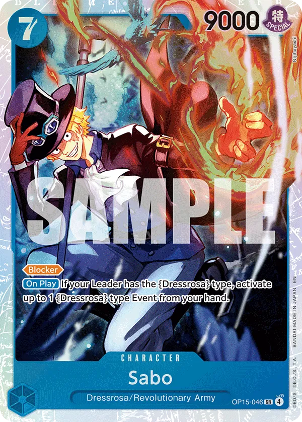 Sabo OP15-046 - SR - Adventure on Kami's Island - Near Mint One Piece Card