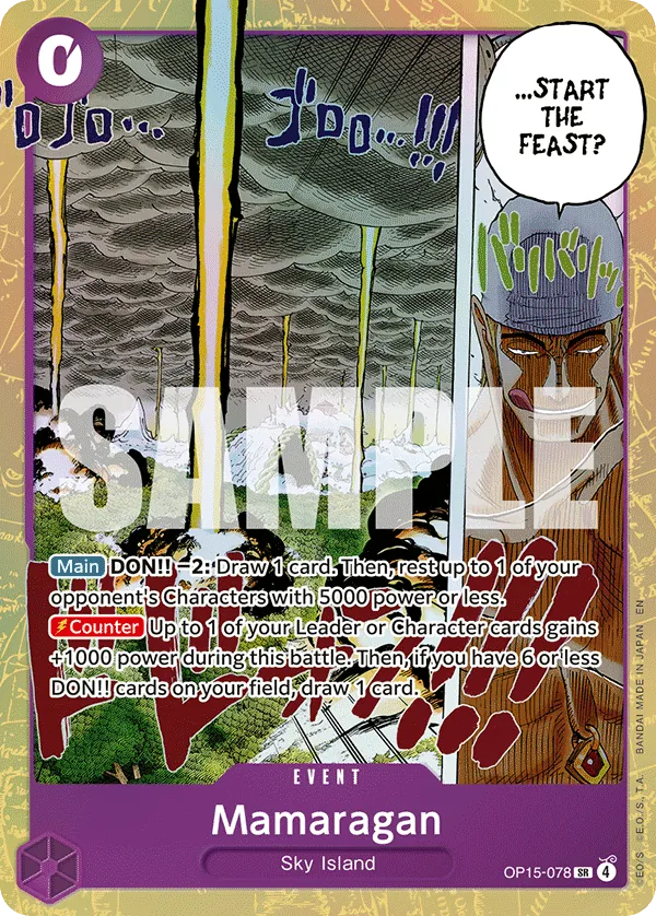 Mamaragan OP15-078 - SR - Adventure on Kami's Island - Near Mint One Piece Card