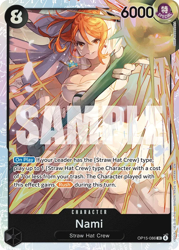 Nami OP15-086 - SR - Adventure on Kami's Island - Near Mint One Piece Card