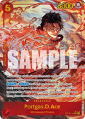 Portgas.D.Ace OP16-118 SEC AA - Secret Rare Alt Art - The Time of Battle - Near Mint One Piece Card