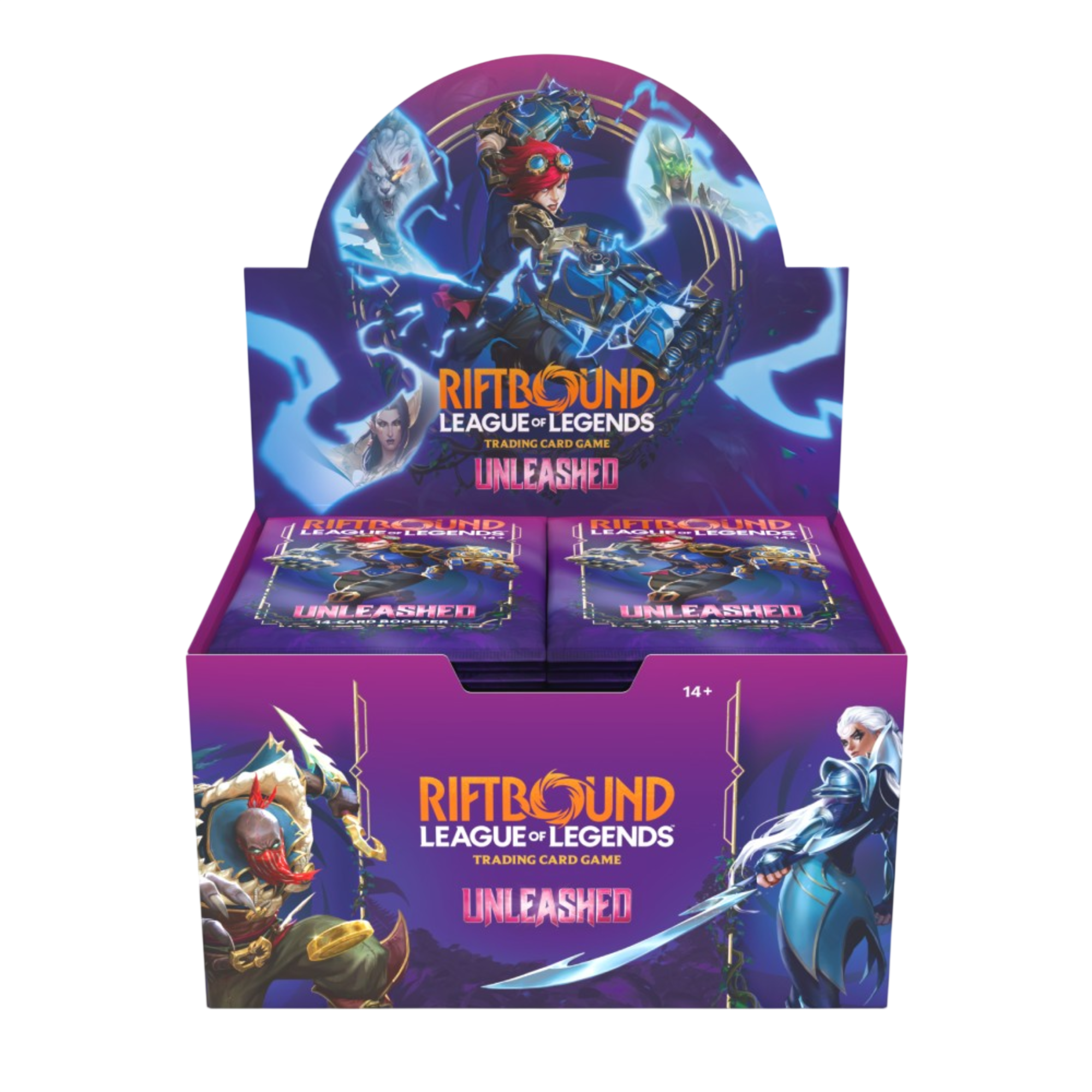 Riftbound Unleashed Booster Box League of Legends TCG English - 24 Booster Packs - QollectorAU