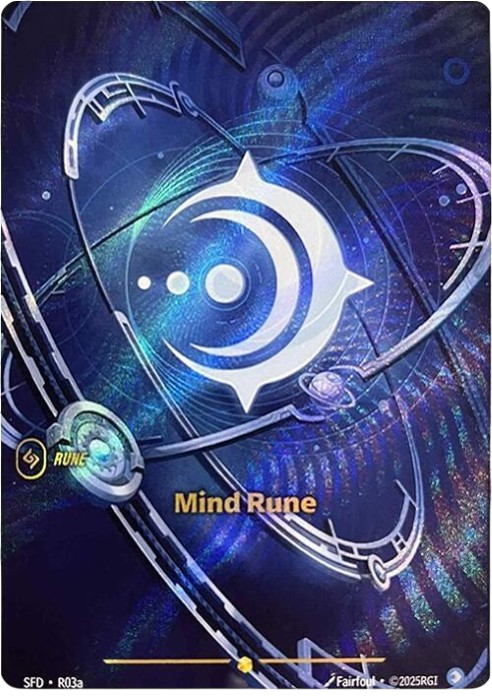 Mind Rune SFD-R03A - Showcase - Spiritforged - Near Mint Riftbound Card