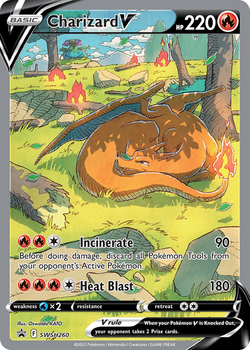 Charizard V Promo SWSH260 - Promo - Pokemon Promo - Near Mint Pokemon Card