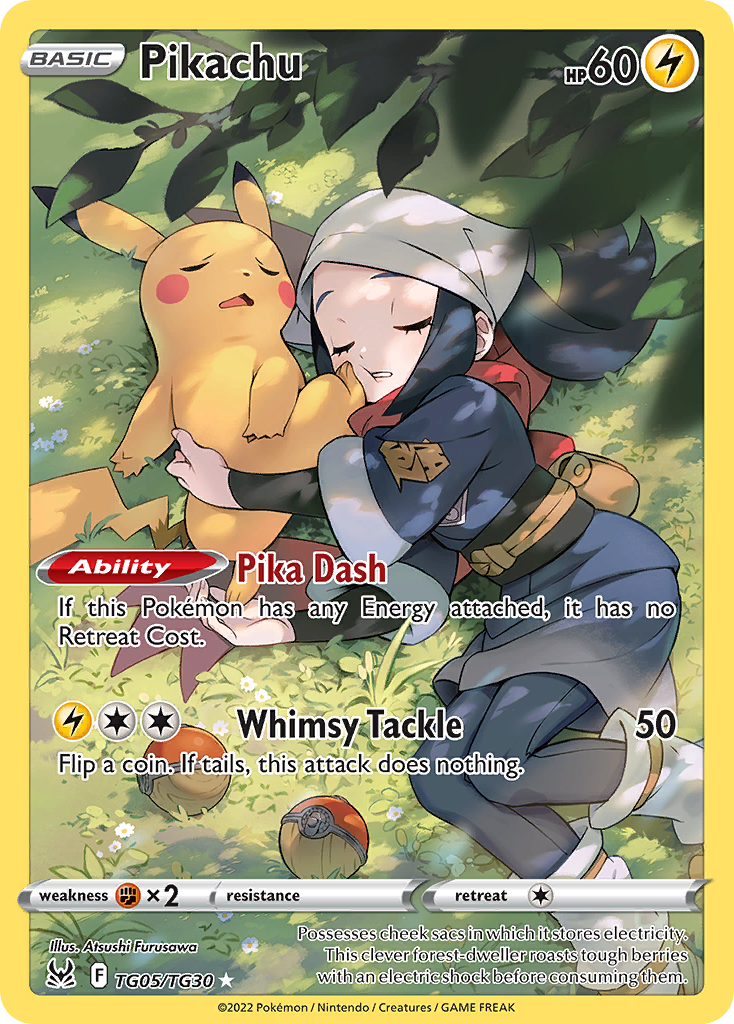 Pikachu TG05/TG30 - Lost Origin - Near Mint Pokemon Card
