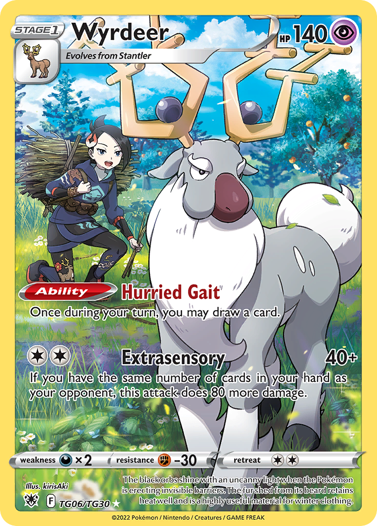 Wyrdeer TG06/TG30 - Astral Radiance - Near Mint Pokemon Card