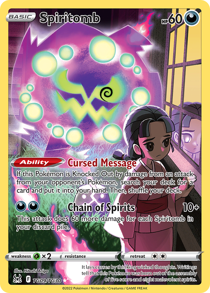 Spiritomb TG09/TG30 - Lost Origin - Near Mint Pokemon Card