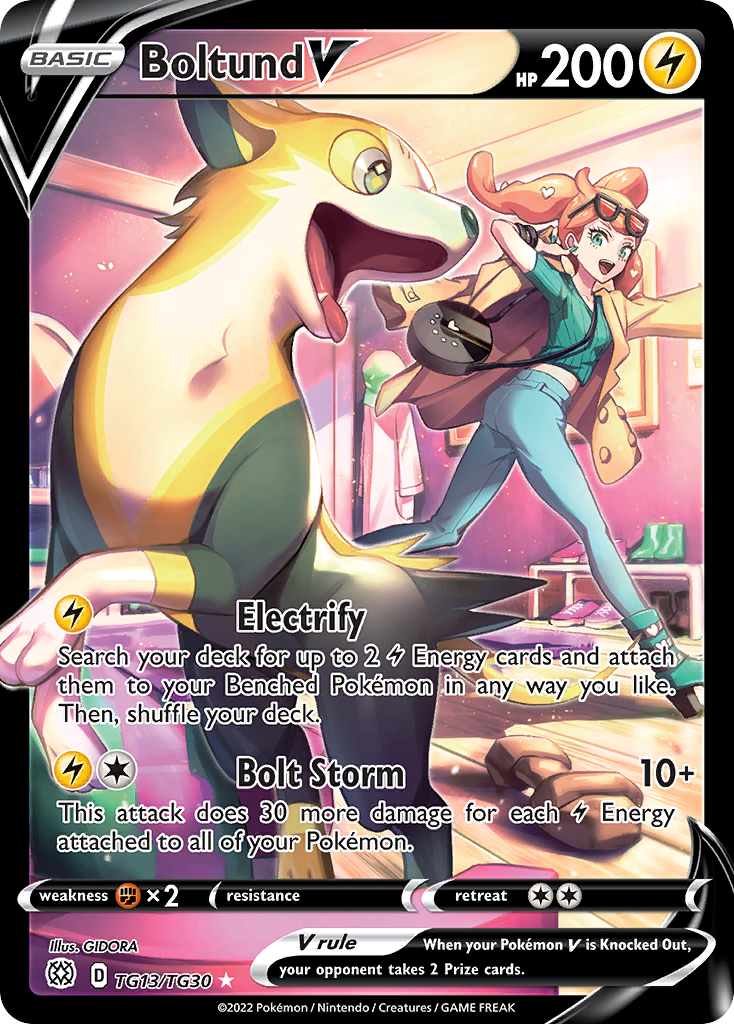 Boltund V TG13/TG30 - Brilliant Stars - Near Mint Pokemon Card
