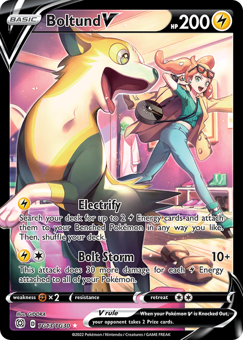 Boltund V TG13/TG30 - Brilliant Stars - Near Mint Pokemon Card
