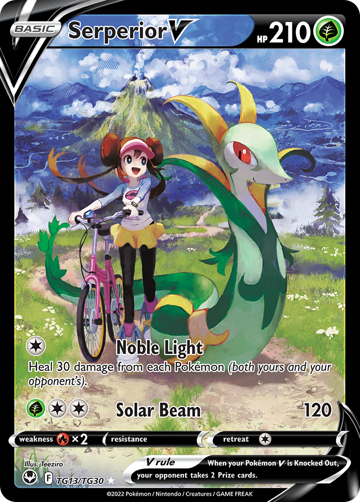 Serperior V TG13/TG30 - Silver Tempest - Near Mint Pokemon Card