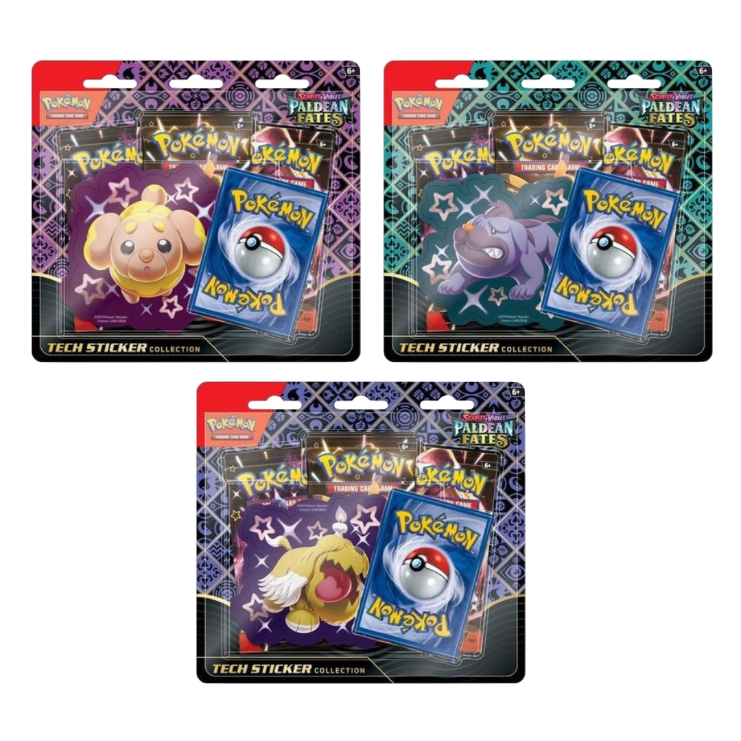 Pokemon TCG Paldean Fates Tech Sticker Collection