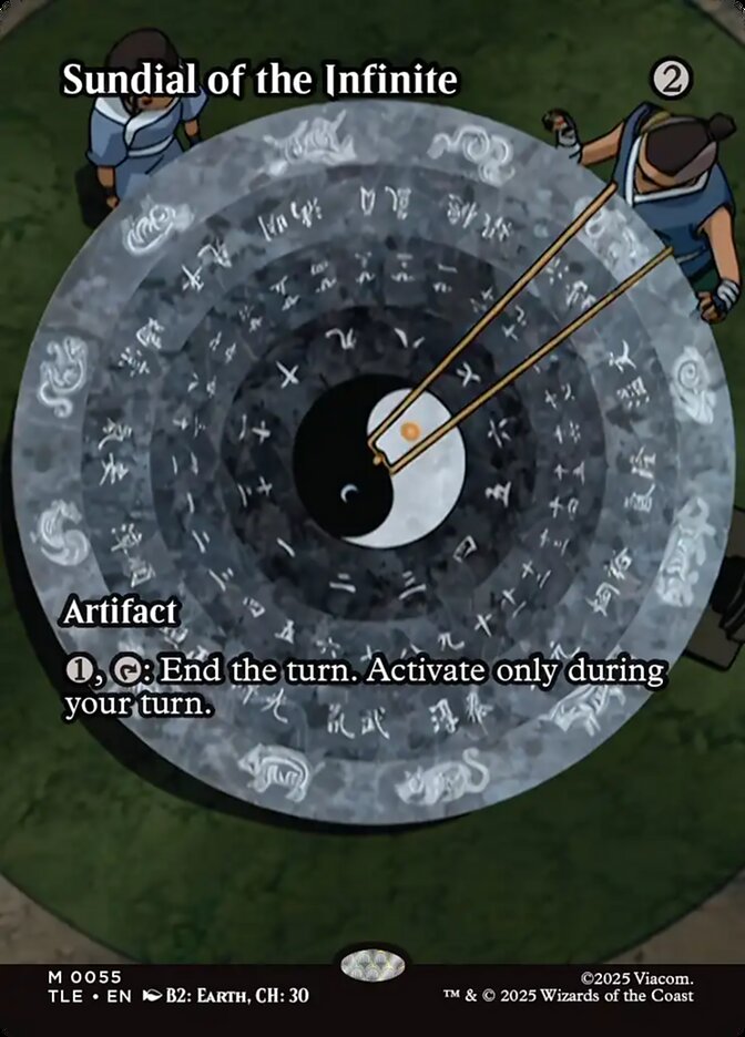 Sundial of the Infinite TLE-055 - Borderless Foil - Avatar: The Last Airbender Eternal - Near Mint Magic: The Gathering Card