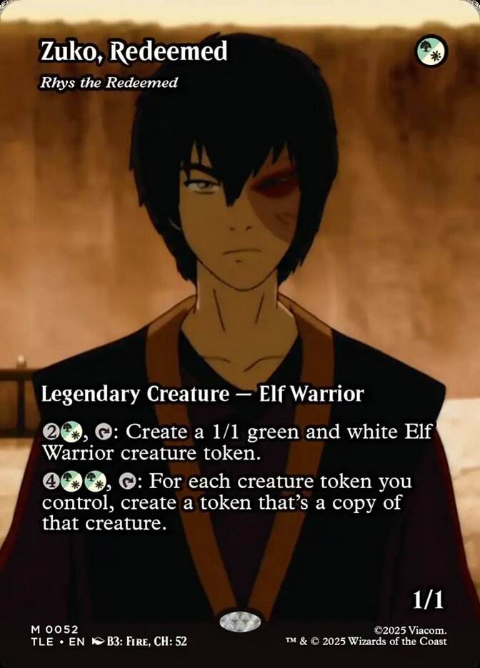 Zuko, Redeemed TLE-052 - Borderless - Avatar: The Last Airbender Eternal - Near Mint Magic: The Gathering Card