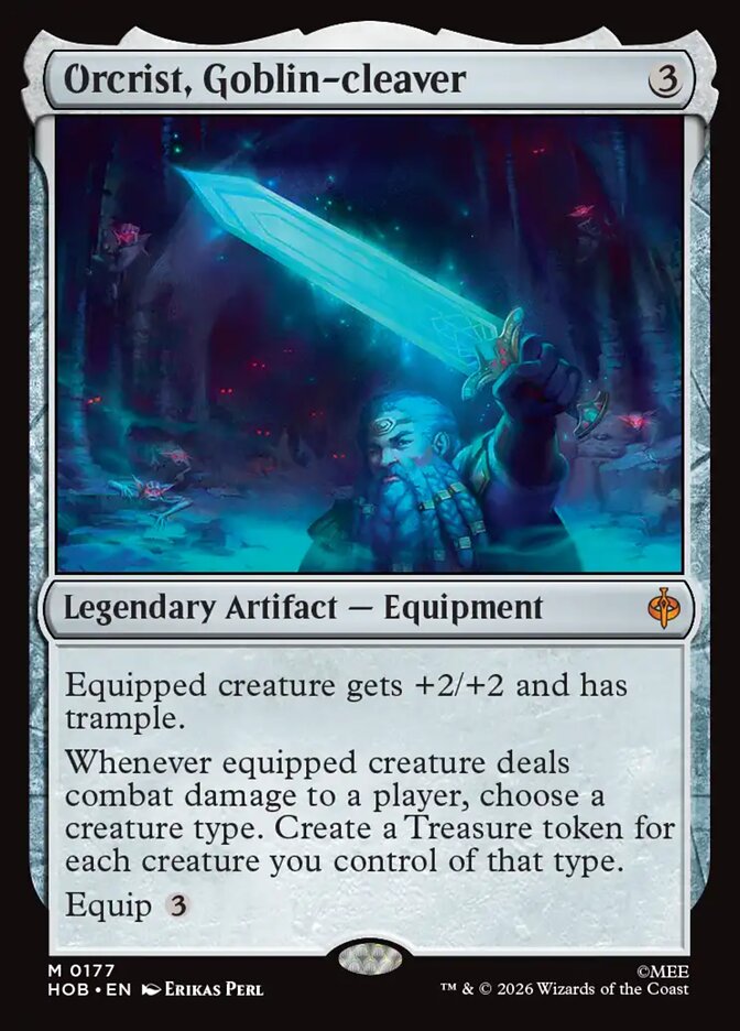 Orcrist, Goblin-Cleaver HOB-177 - Showcase Foil - The Hobbit - Near Mint Magic: The Gathering Card