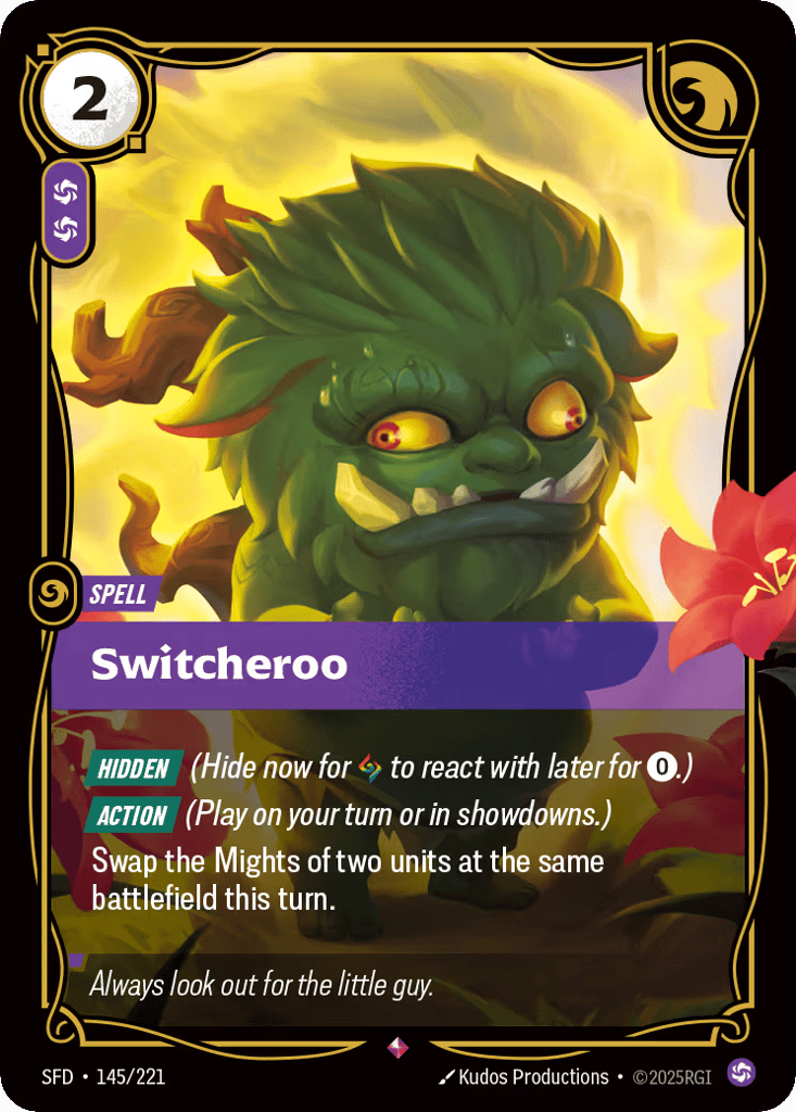 Switcheroo SFD-145 - Rare - Spiritforged - Near Mint Riftbound Card
