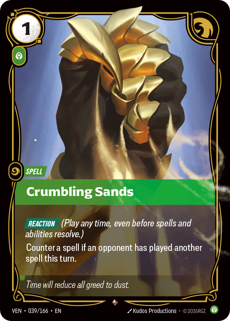 Crumbling Sands VEN-039 - Rare - Vendetta - Near Mint Riftbound Card