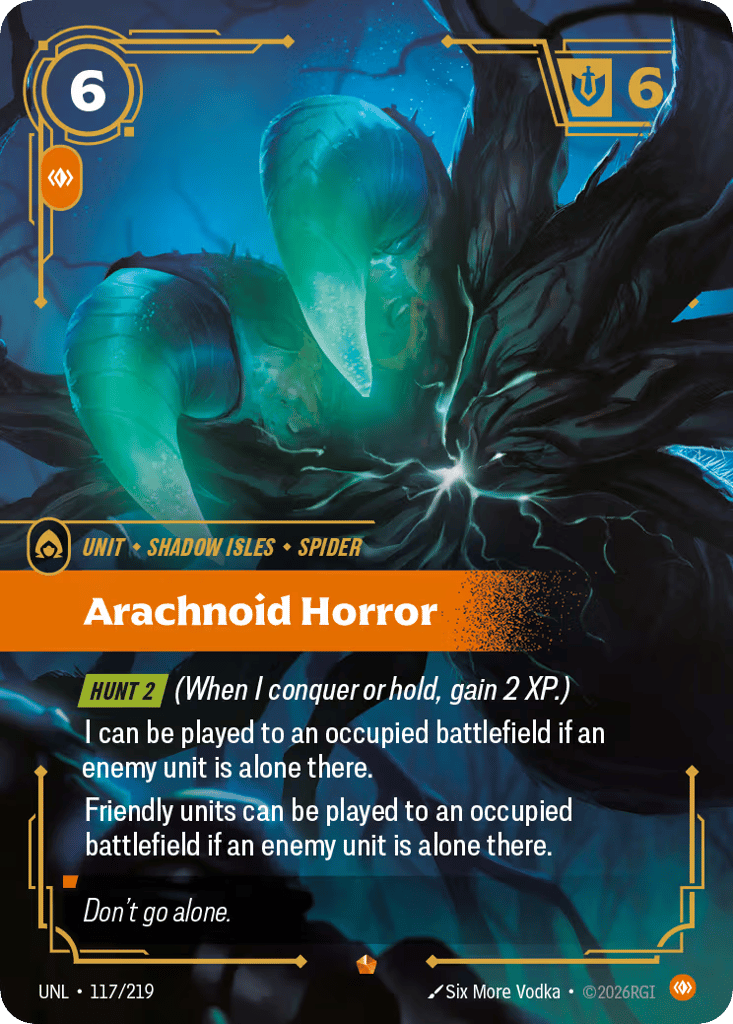 Arachnoid Horror UNL-117 - Unleashed - Near Mint Riftbound Card
