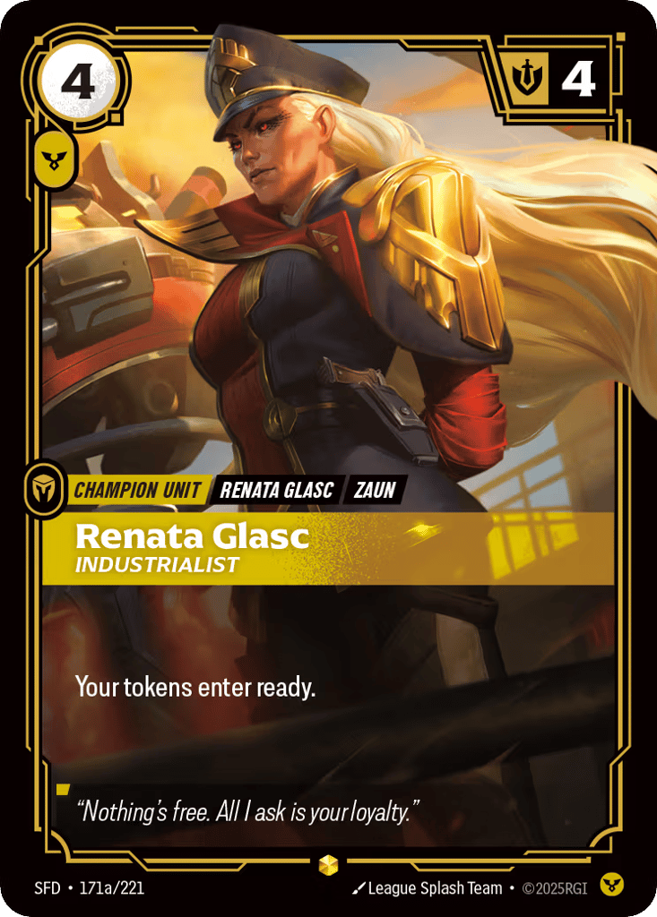Renata Glasc - Industrialist SFD-171a - Alternate Art - Spiritforged - Near Mint Riftbound Card