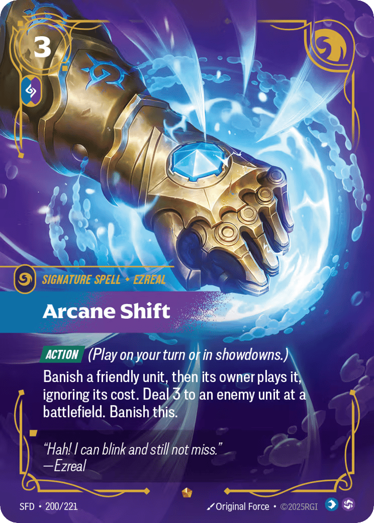 Arcane Shift SFD-200 - Epic - Spiritforged - Near Mint Riftbound Card
