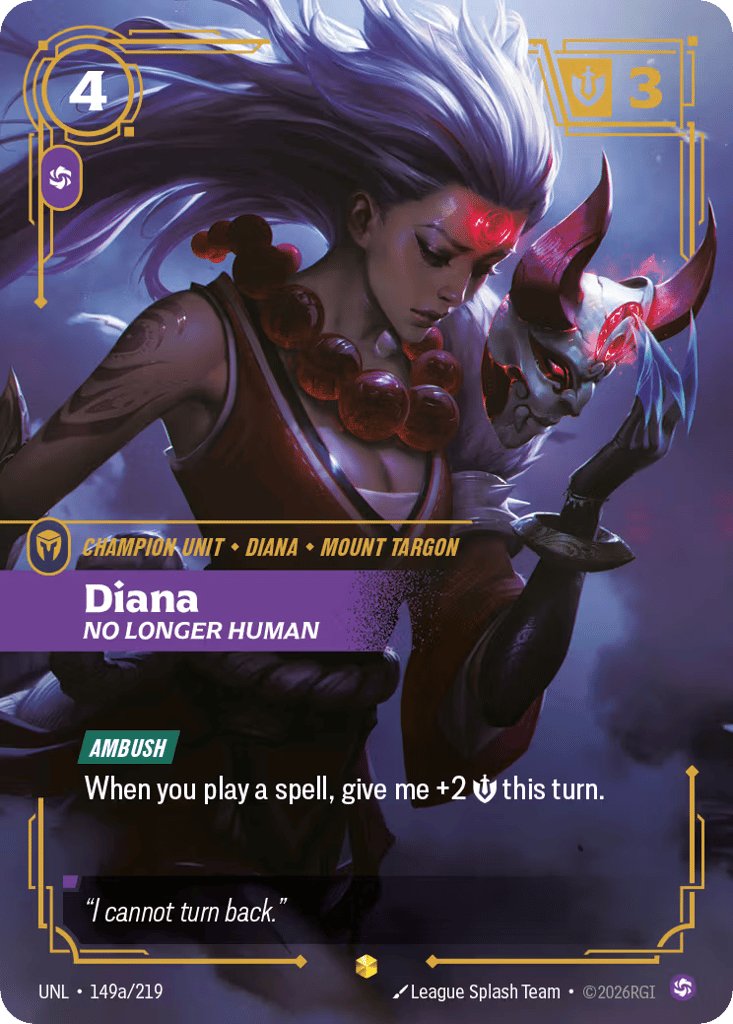 Diana - No Longer Human UNL-149a - Alternate Art - Unleashed - Near Mint Riftbound Card