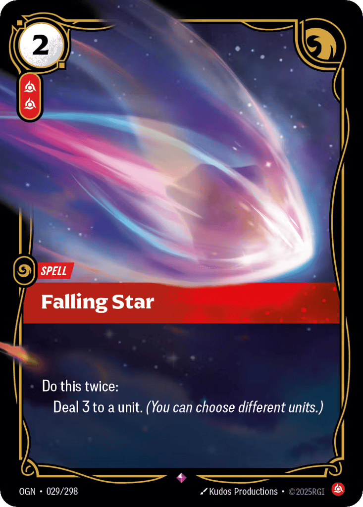 Falling Star OGN-029 - Rare - Origins - Near Mint Riftbound Card