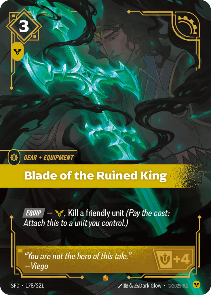 Blade of the Ruined King SFD-178 - Epic - Spiritforged - Near Mint Riftbound Card