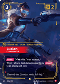 Lucian - Gunslinger SFD-028a - Alternate Art - Spiritforged - Near Mint Riftbound Card