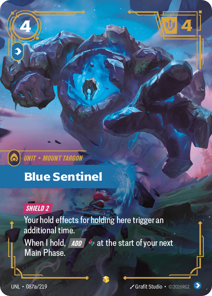 Blue Sentinel UNL-087a - Alternate Art - Unleashed - Near Mint Riftbound Card