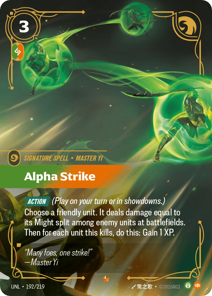 Alpha Strike UNL-192 - Epic - Unleashed - Near Mint Riftbound Card