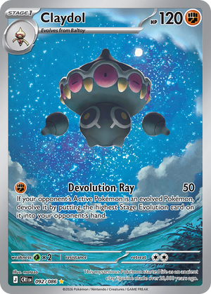 Claydol 092/086 - Illustration Rare - Chaos Rising - Near Mint Pokemon Card
