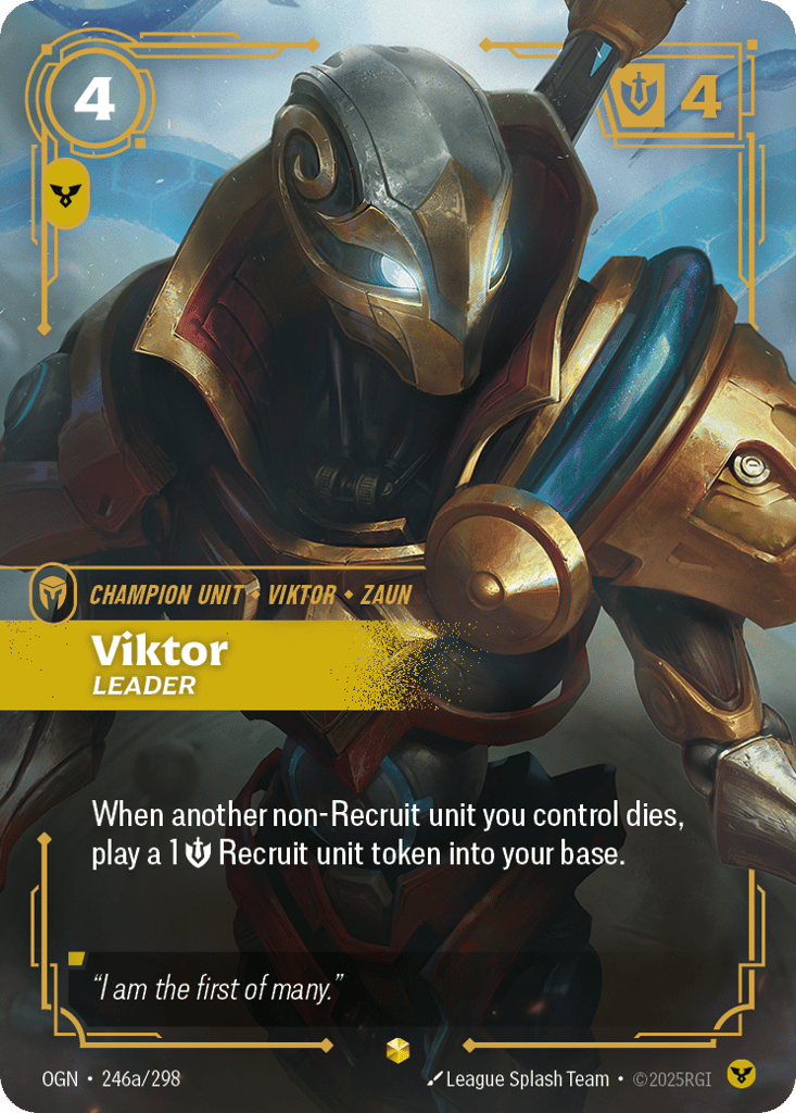 Viktor, Leader OGN-246a - Alternate Art - Origins - Near Mint Riftbound Card