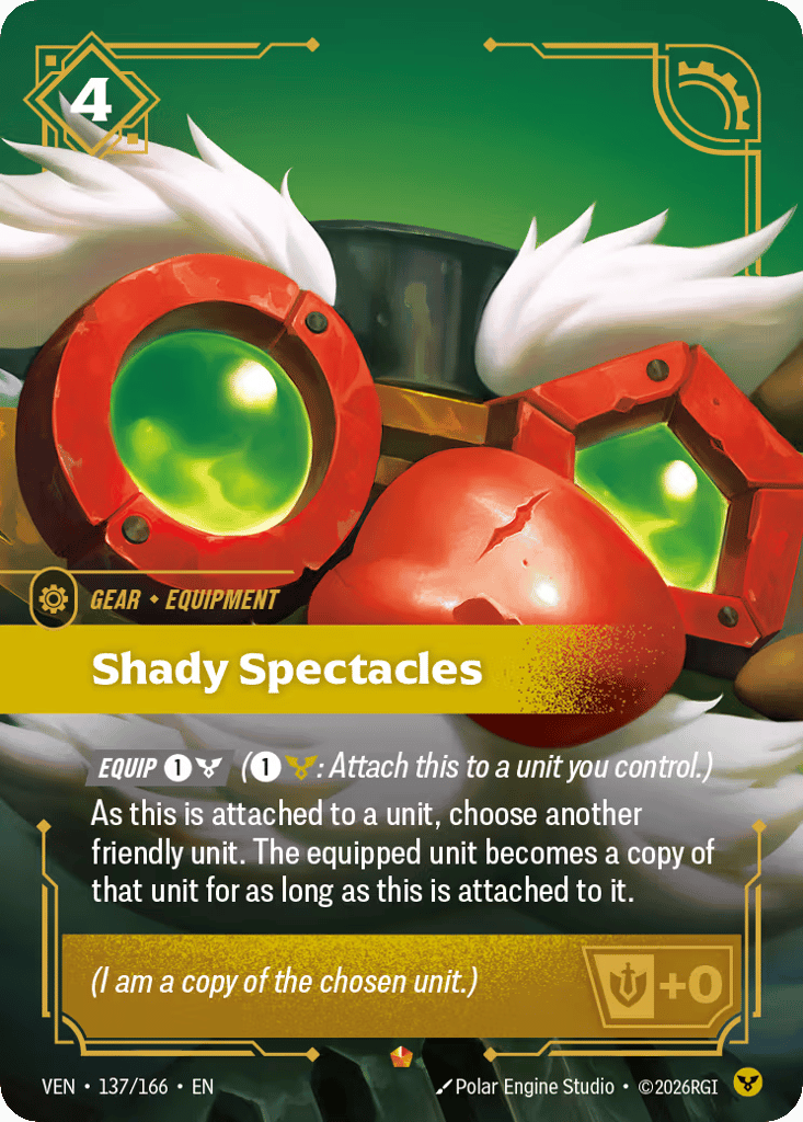 Shady Spectacles VEN-137 - Epic - Vendetta - Near Mint Riftbound Card