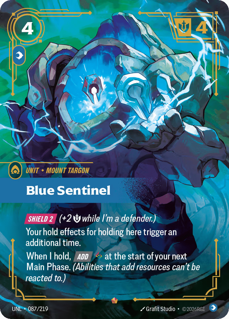 Blue Sentinel UNL-087 - Unleashed - Near Mint Riftbound Card
