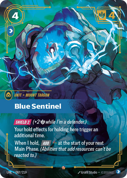 Blue Sentinel UNL-087 - Unleashed - Near Mint Riftbound Card