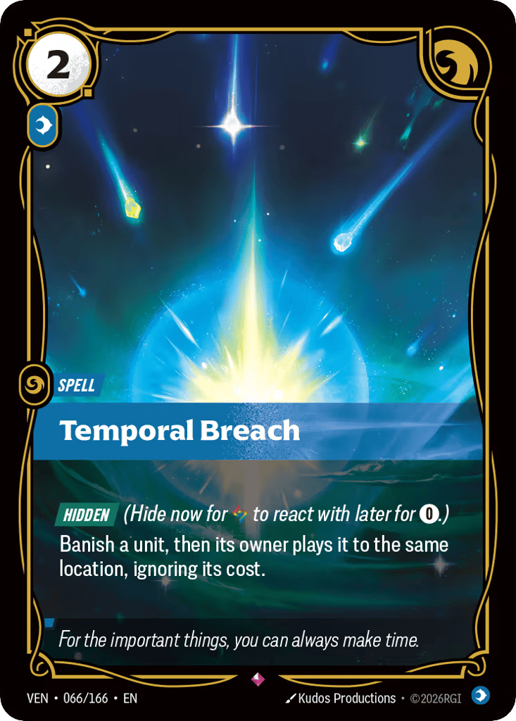 Temporal Breach VEN-066 - Rare - Vendetta - Near Mint Riftbound Card