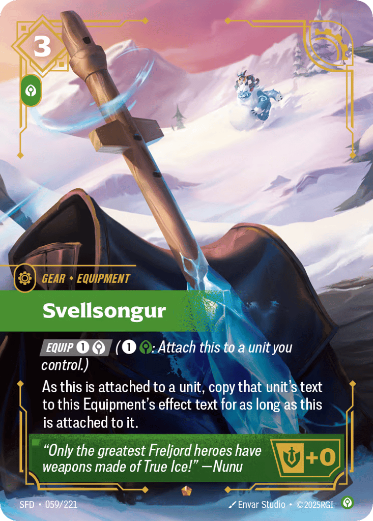 Svellsongur SFD-059 - Epic - Spiritforged - Near Mint Riftbound Card