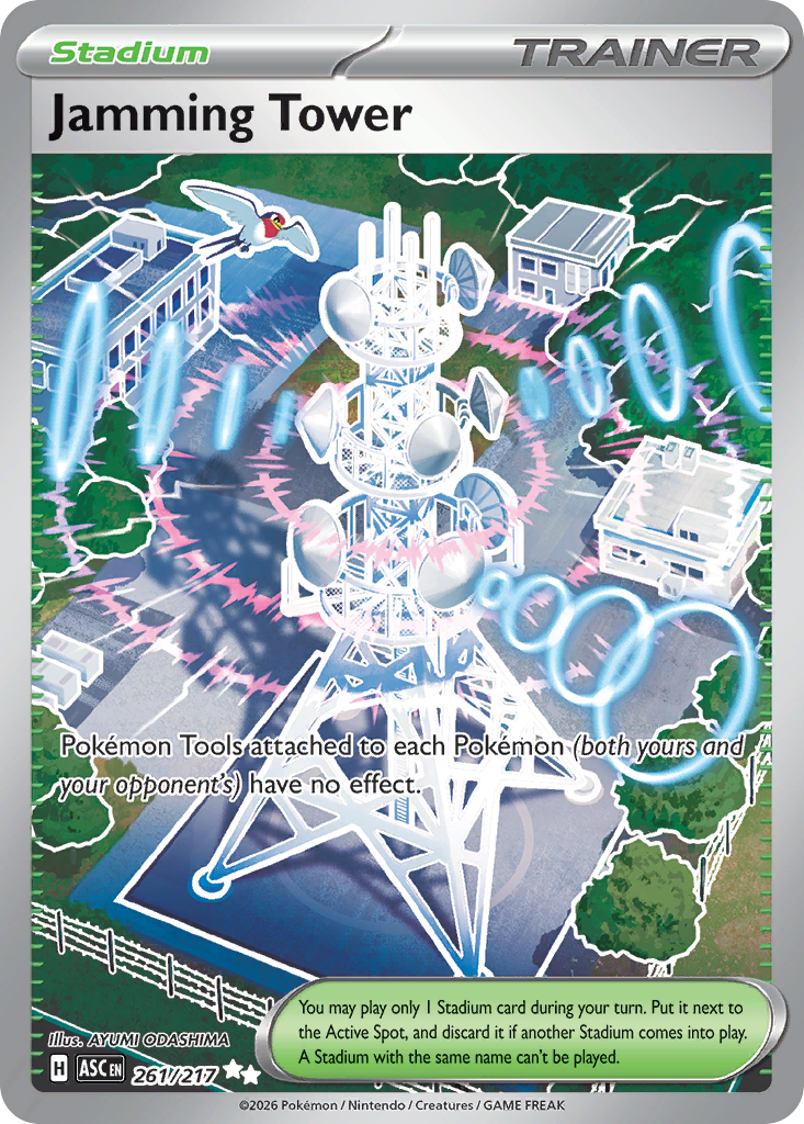 Jamming Tower 261/217 - Full Art - Ascended Heroes - Near Mint Pokemon Card