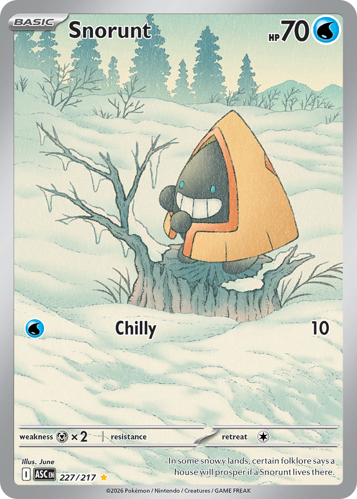 Snorunt 227/217 - Illustration Rare - Ascended Heroes - Near Mint Pokemon Card