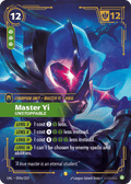 Master Yi - Unstoppable UNL-059a - Alternate Art - Unleashed - Near Mint Riftbound Card