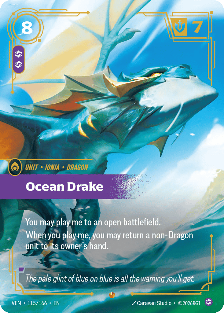 Ocean Drake VEN-115 - Epic - Vendetta - Near Mint Riftbound Card