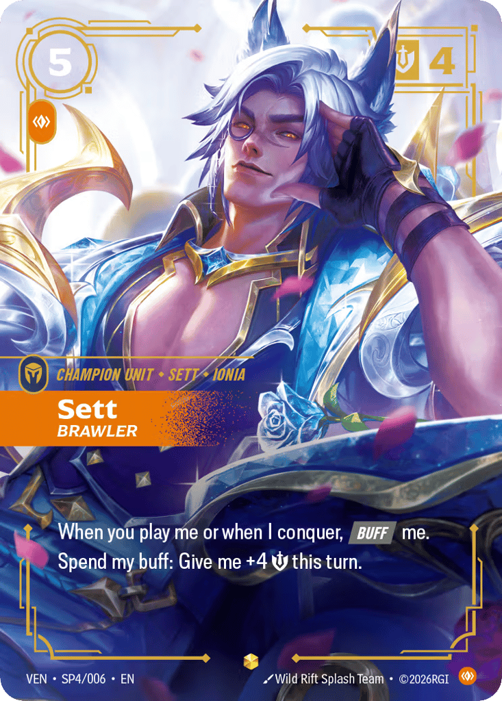Sett - Brawler VEN-SP4 - Showcase - Vendetta - Near Mint Riftbound Card