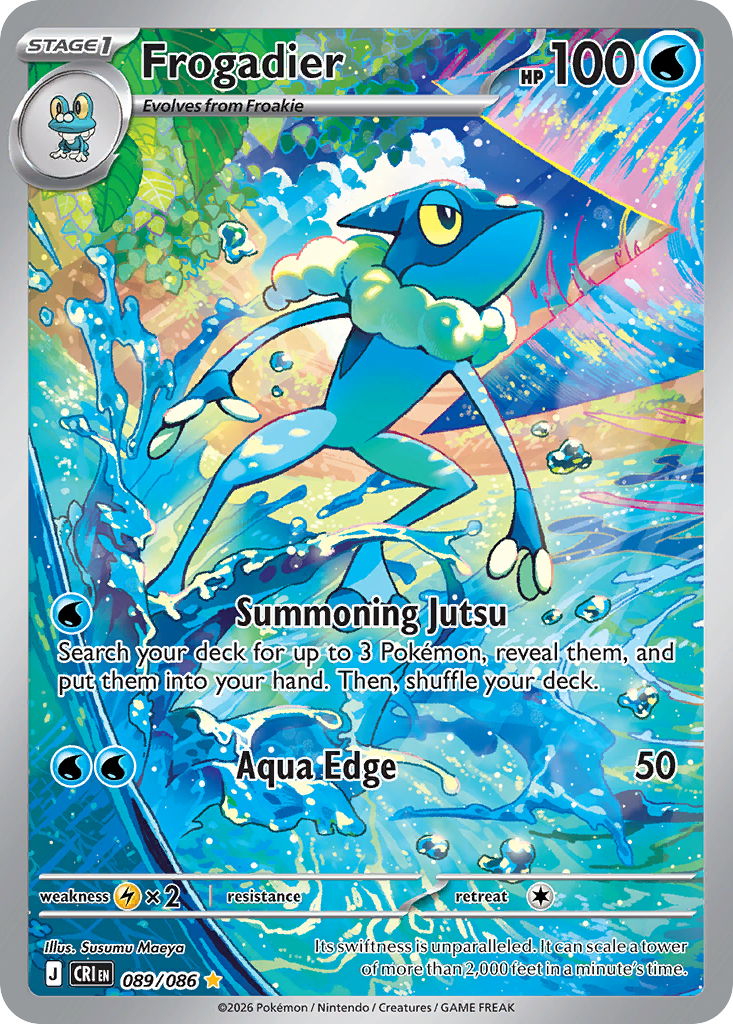 Frogadier 089/086 - Illustration Rare - Chaos Rising - Near Mint Pokemon Card