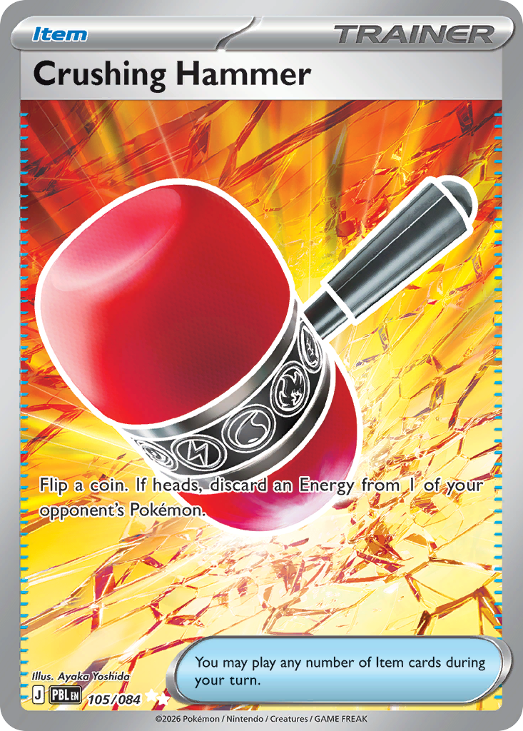 Crushing Hammer 105/084 - Full Art - Pitch Black - Near Mint Pokemon Card