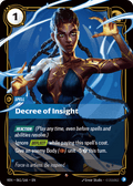Decree of Insight VEN-061 - Rare - Vendetta - Near Mint Riftbound Card