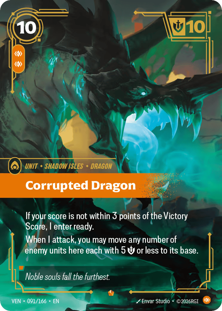 Corrupted Dragon VEN-091 - Epic - Vendetta - Near Mint Riftbound Card